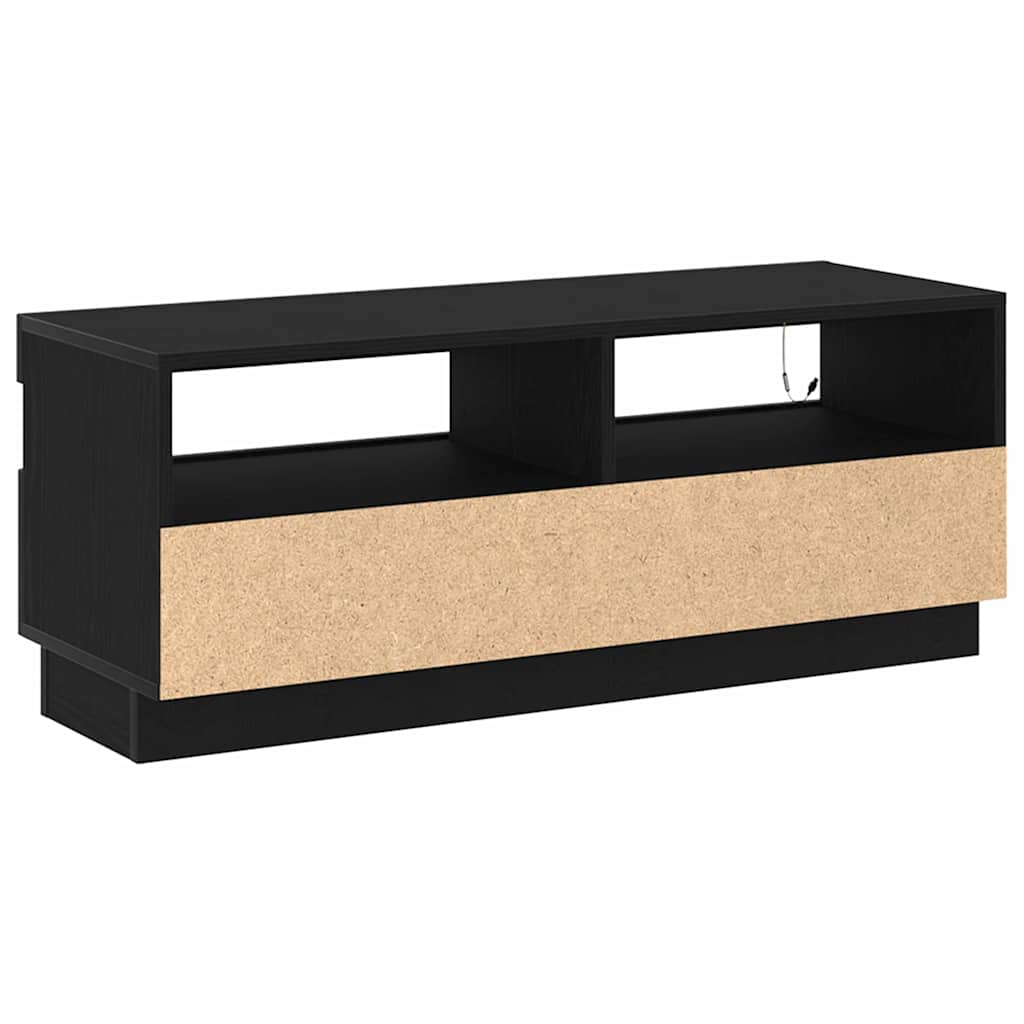 TV-Schränk Schwarz Eichen-Optik 100 x 35 x 40 cm Holzwerkstoff