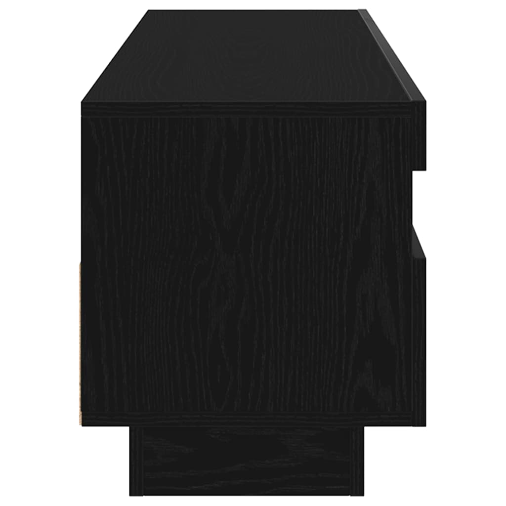 TV-Schränk Schwarz Eichen-Optik 100 x 35 x 40 cm Holzwerkstoff