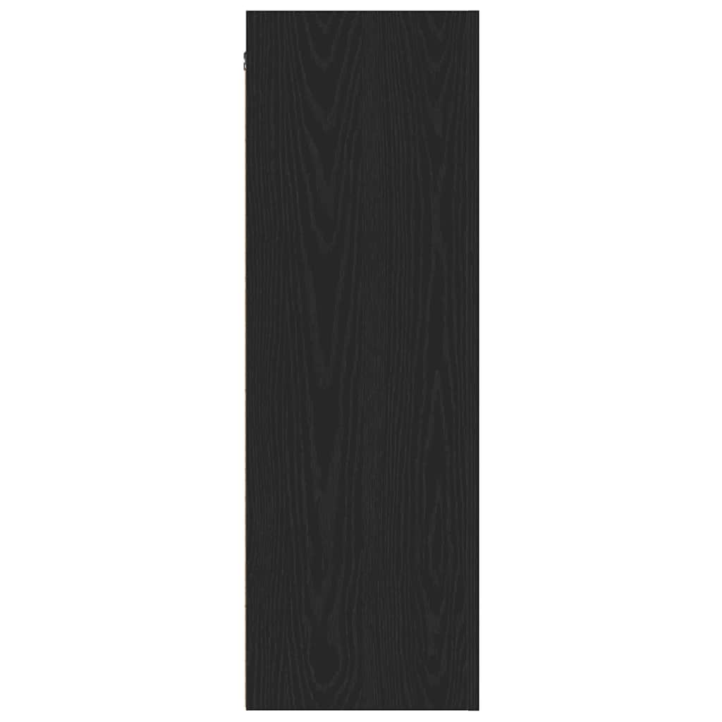 Wand-TV-Schrank 2 pcs Schwarz Eichen-Optik 30,5 x 28,5 x 90 cm