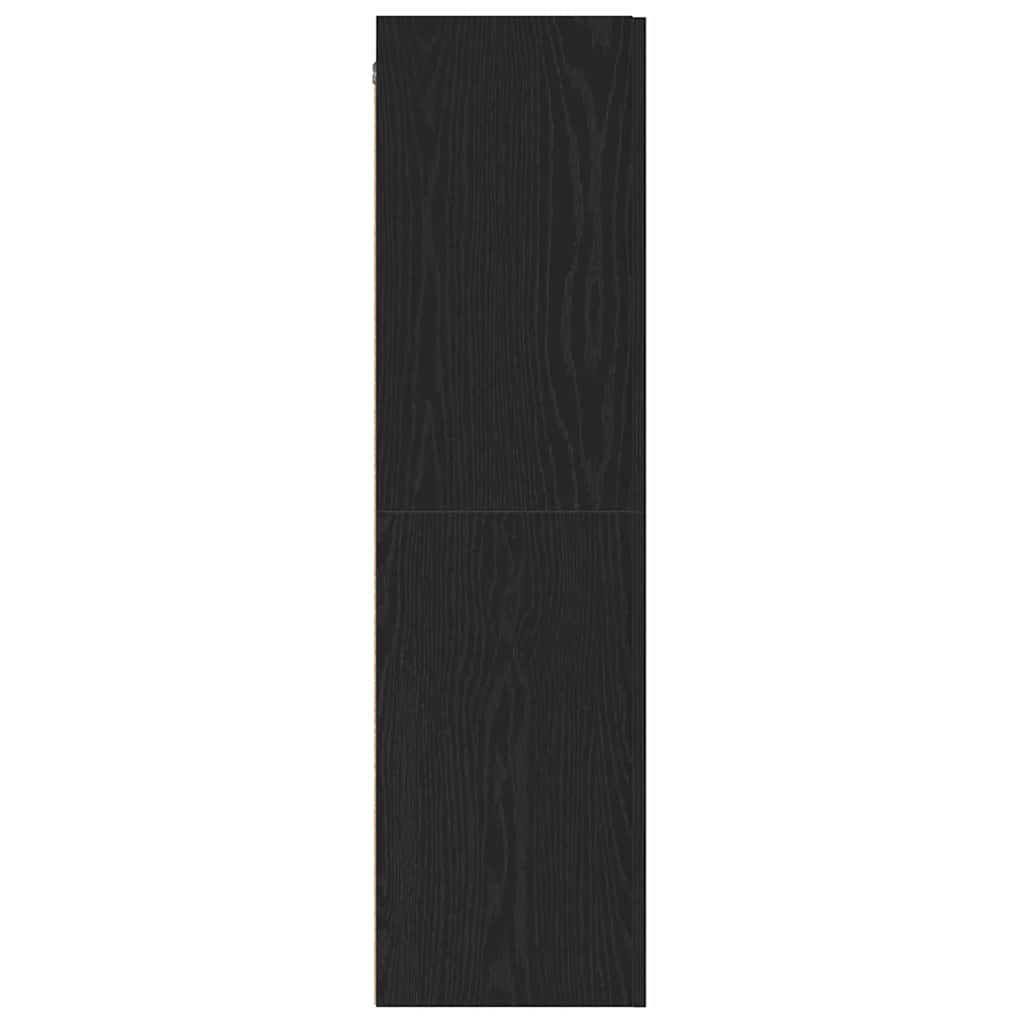 Wand-TV-Schrank Schwarz Eichen-Optik 30,5 x 30 x 110 cm