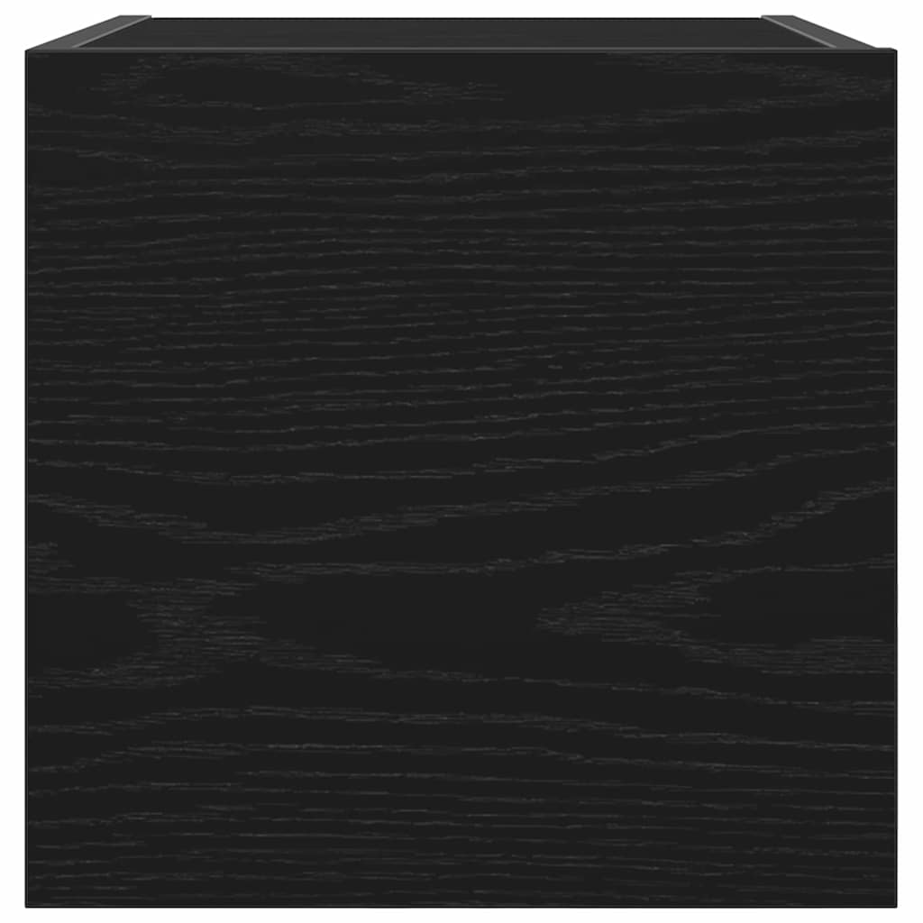 Wandmontiertes TV-Regal Schwarze Eiche 30,5 x 30 x 30 cm