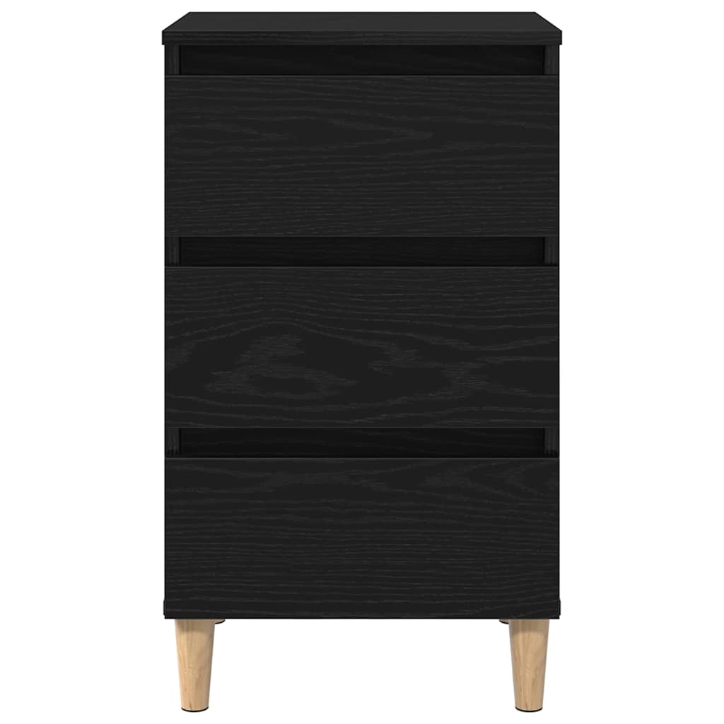 Nachttisch Schwarz Eichen-Optik 40 x 35 x 69 cm Holzwerkstoff