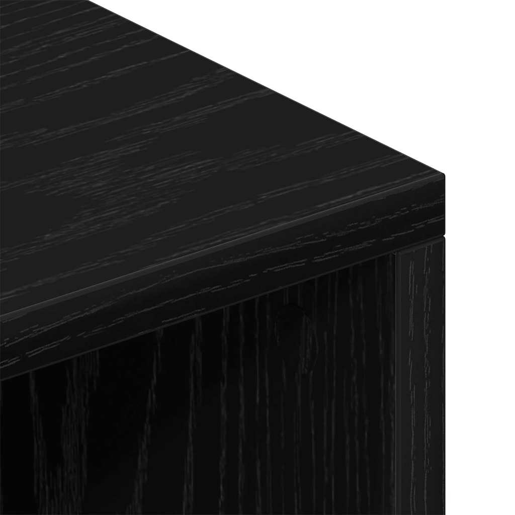 TV-Schränk Schwarz Eichen-Optik 69,5 x 30 x 50 cm Holzwerkstoff