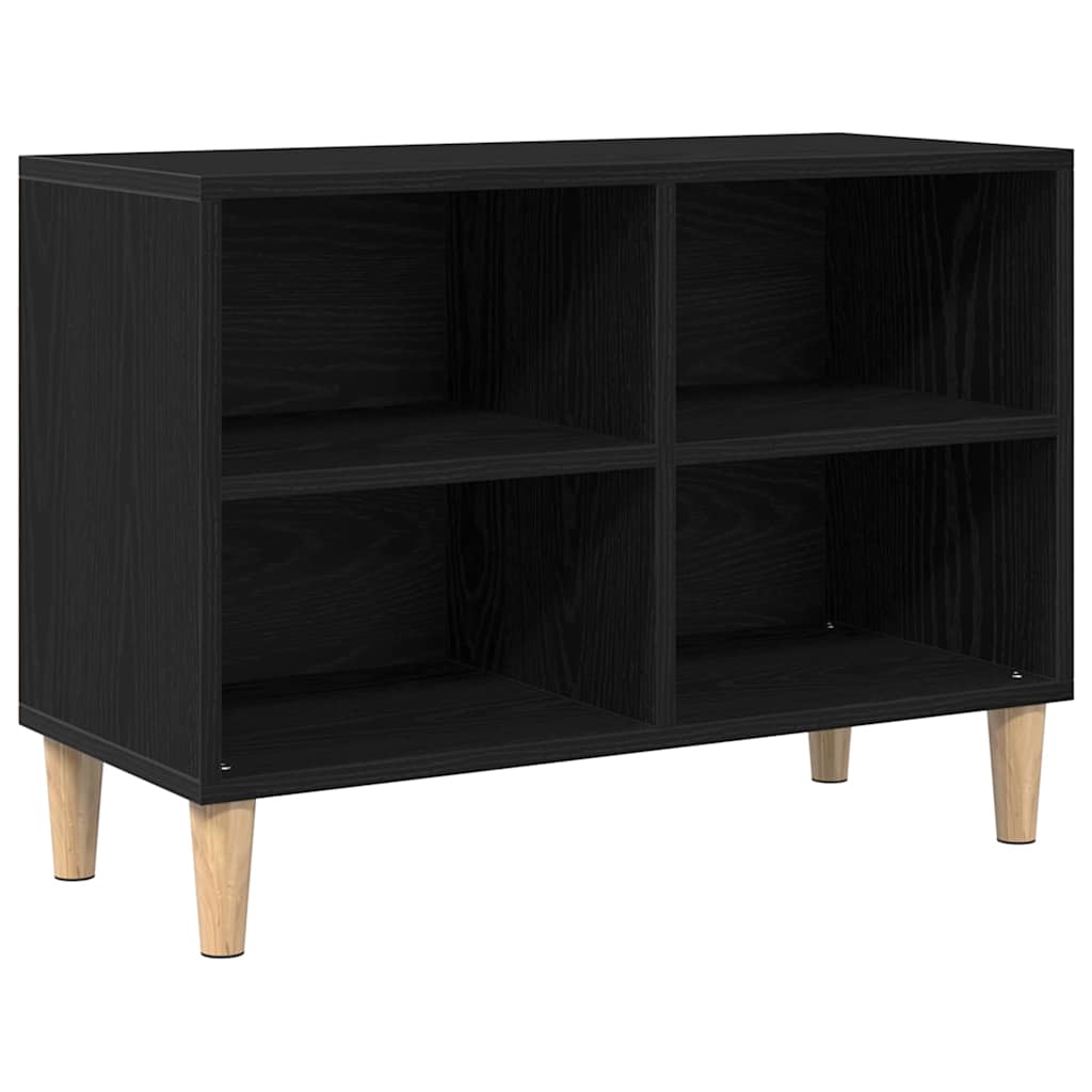 TV-Schränk Schwarz Eichen-Optik 69,5 x 30 x 50 cm Holzwerkstoff