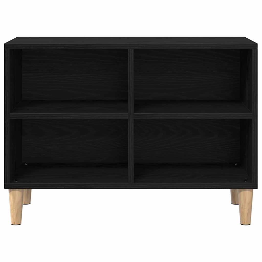 TV-Schränk Schwarz Eichen-Optik 69,5 x 30 x 50 cm Holzwerkstoff