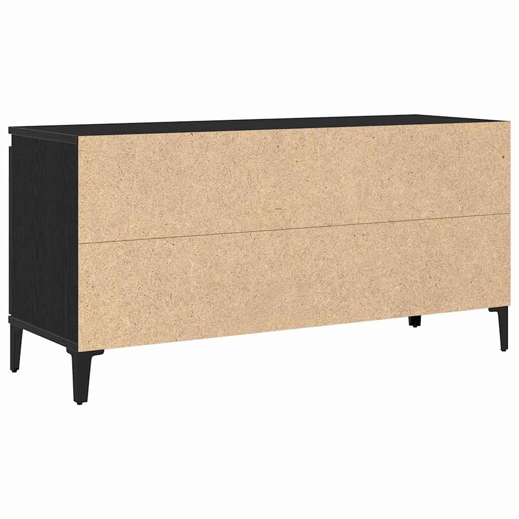 TV-Schränk Schwarz Eichen-Optik 102 x 35 x 50 cm Holzwerkstoff