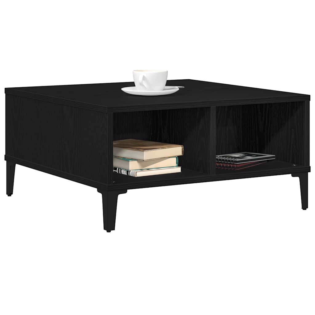 Couchtisch Schwarz Eichen-Optik 60 x 60 x 30 cm