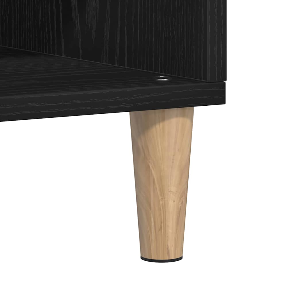 Sideboard Schwarz Eichen-Optik 103,5 x 35 x 70 cm Holzwerkstoff