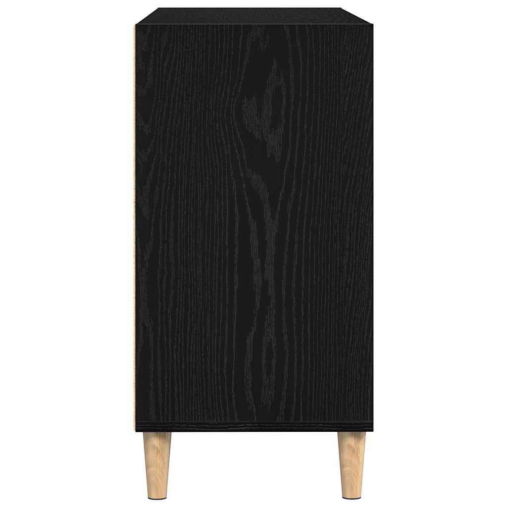 Sideboard Schwarz Eichen-Optik 103,5 x 35 x 70 cm Holzwerkstoff