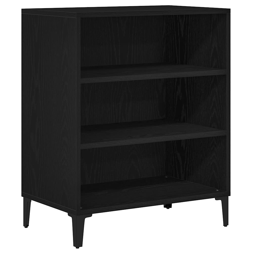 Sideboard Schwarz Eichen-Optik 57 x 35 x 70 cm Holzwerkstoff