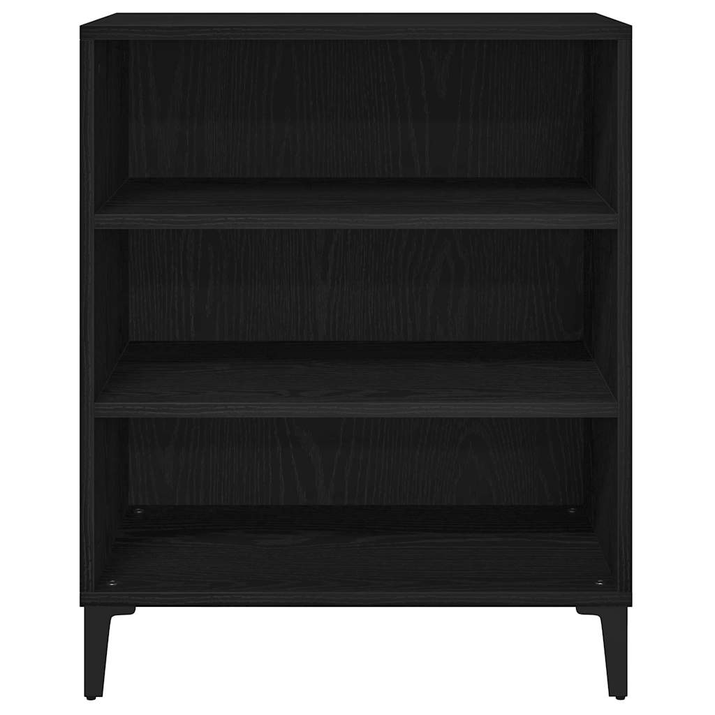 Sideboard Schwarz Eichen-Optik 57 x 35 x 70 cm Holzwerkstoff