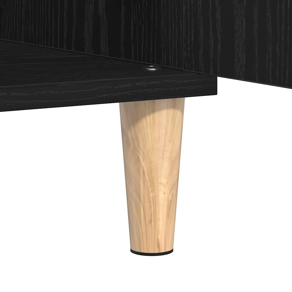 Sideboard Schwarz Eichen-Optik 60 x 35 x 70 cm Holzwerkstoff