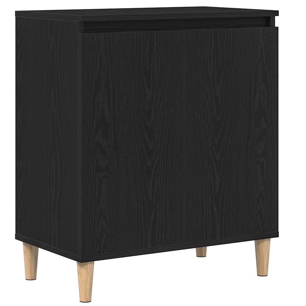 Sideboard Schwarz Eichen-Optik 60 x 35 x 70 cm Holzwerkstoff