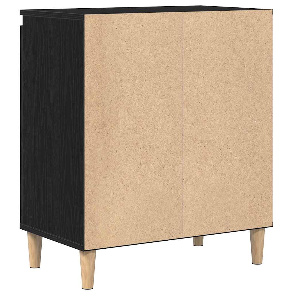 Sideboard Schwarz Eichen-Optik 60 x 35 x 70 cm Holzwerkstoff