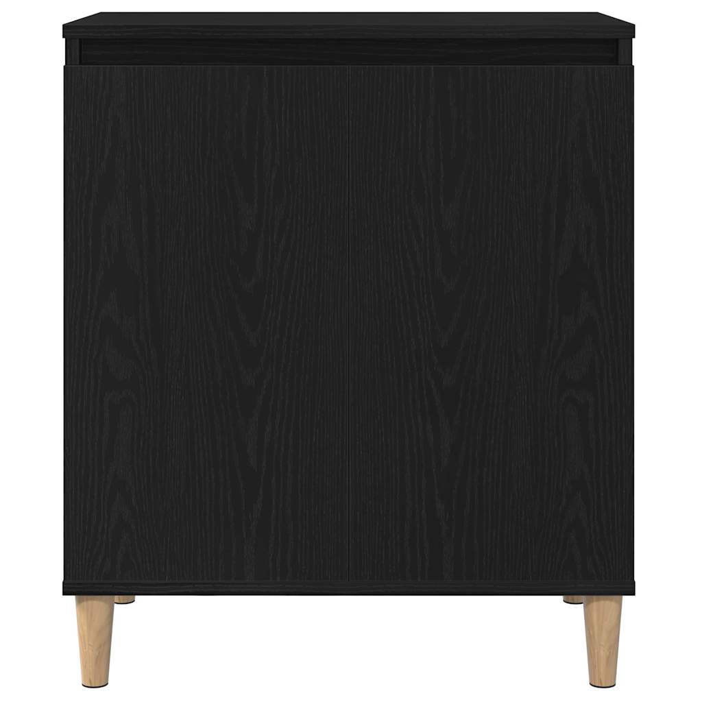 Sideboard Schwarz Eichen-Optik 60 x 35 x 70 cm Holzwerkstoff