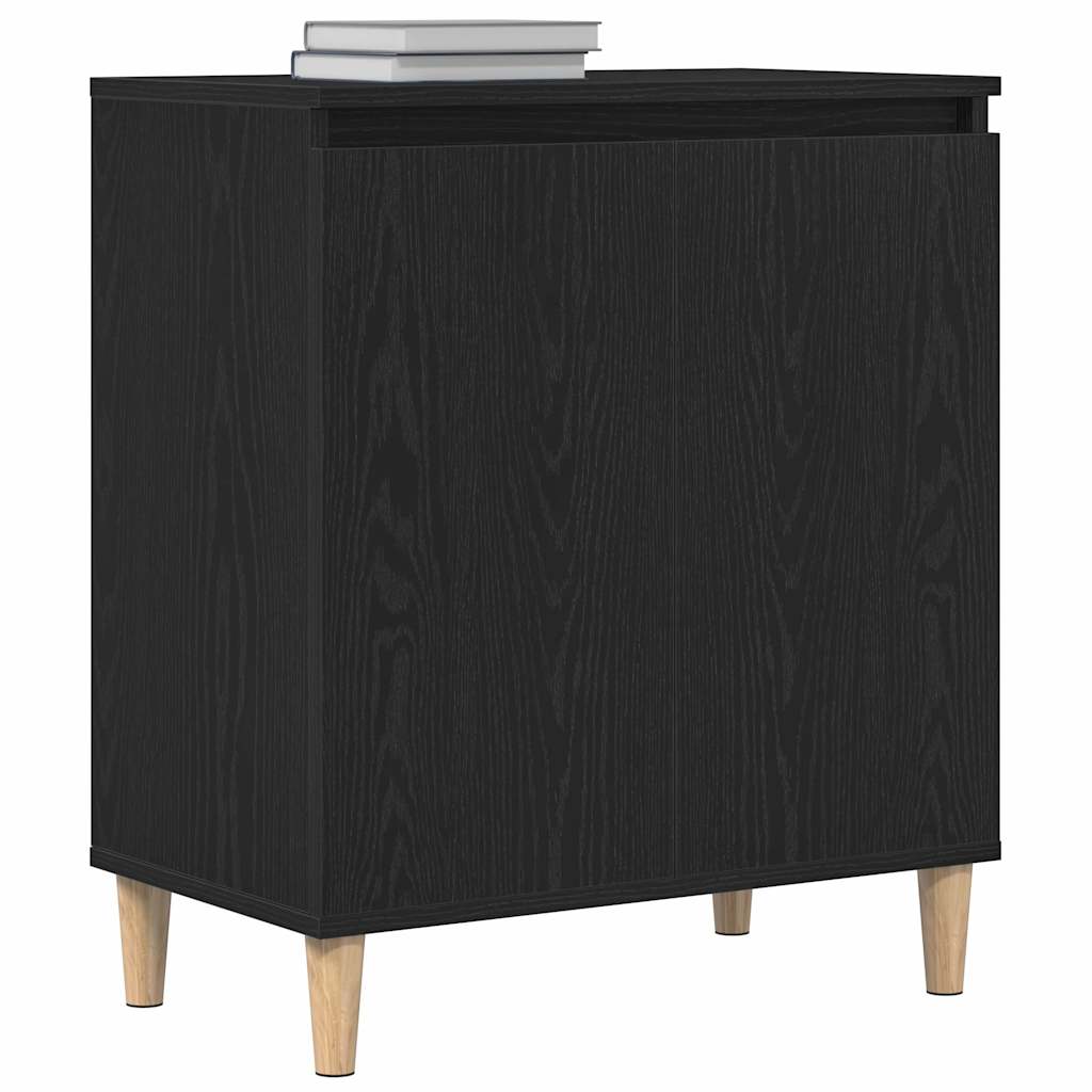 Sideboard Schwarz Eichen-Optik 60 x 35 x 70 cm Holzwerkstoff