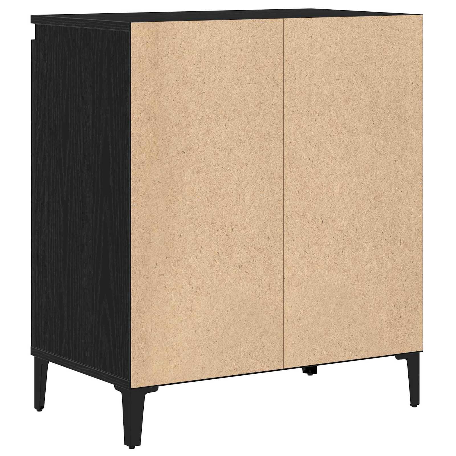Sideboard Schwarz Eichen-Optik 60 x 35 x 70 cm Holzwerkstoff