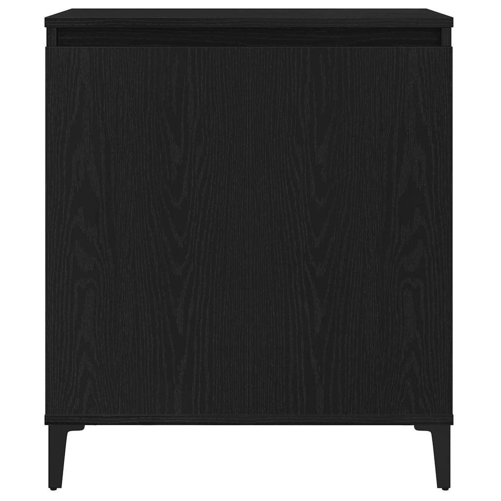 Sideboard Schwarz Eichen-Optik 60 x 35 x 70 cm Holzwerkstoff