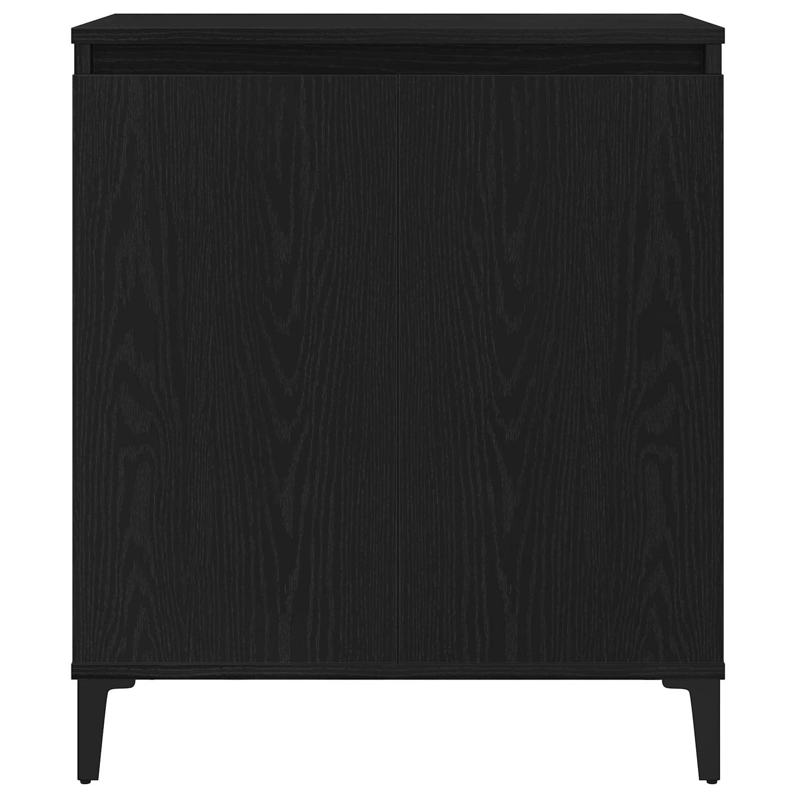 Sideboard Schwarz Eichen-Optik 60 x 35 x 70 cm Holzwerkstoff