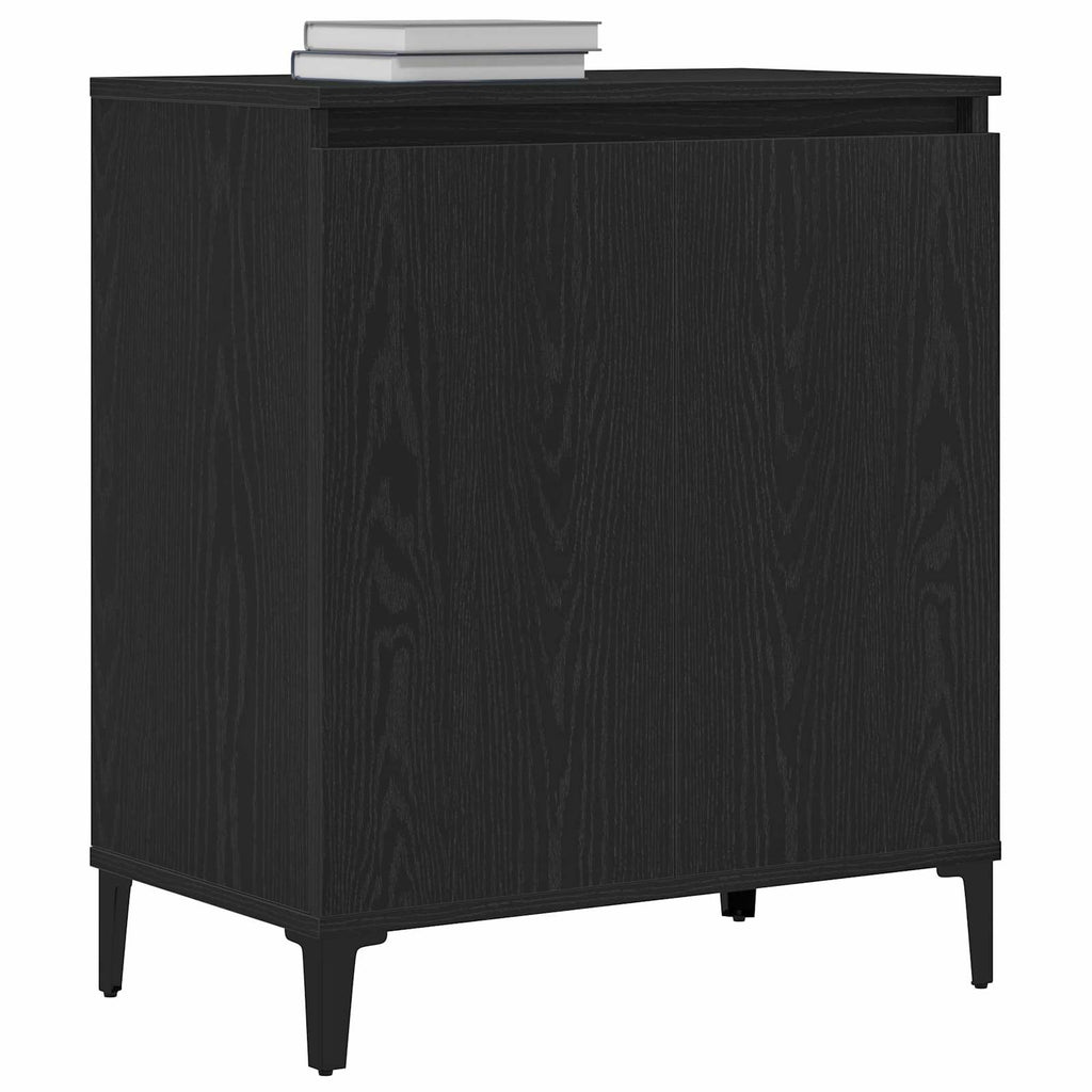 Sideboard Schwarz Eichen-Optik 60 x 35 x 70 cm Holzwerkstoff
