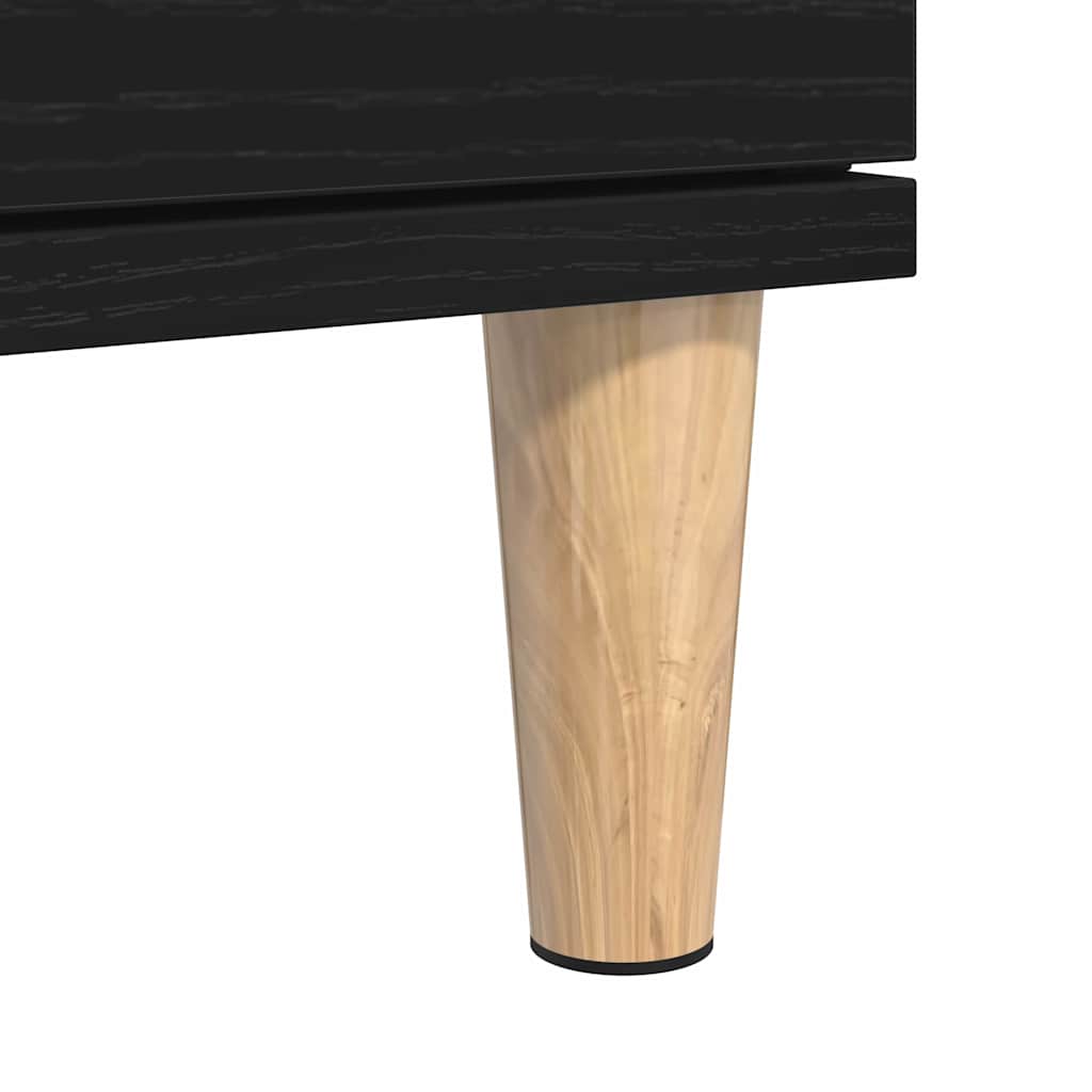 Sideboard Schwarz Eichen-Optik 60 x 35 x 70 cm Holzwerkstoff