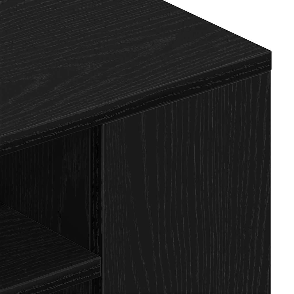TV-Schränk Schwarz Eichen-Optik 100 x 30 x 26,5 cm