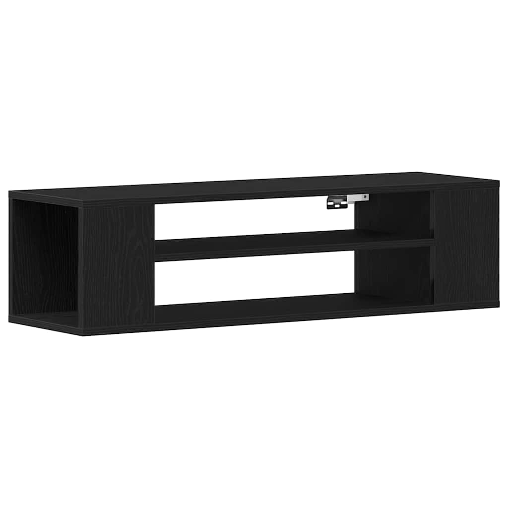 TV-Schränk Schwarz Eichen-Optik 100 x 30 x 26,5 cm