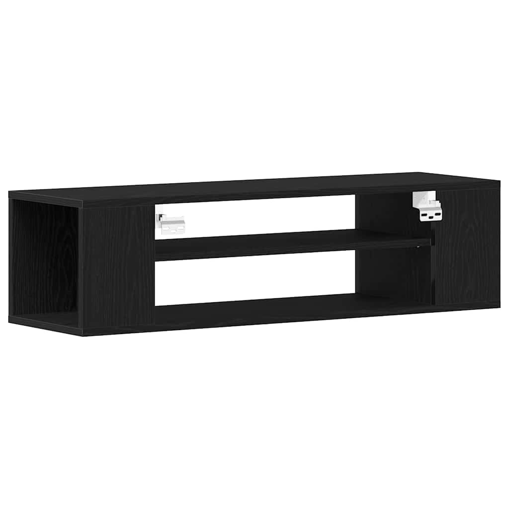 TV-Schränk Schwarz Eichen-Optik 100 x 30 x 26,5 cm