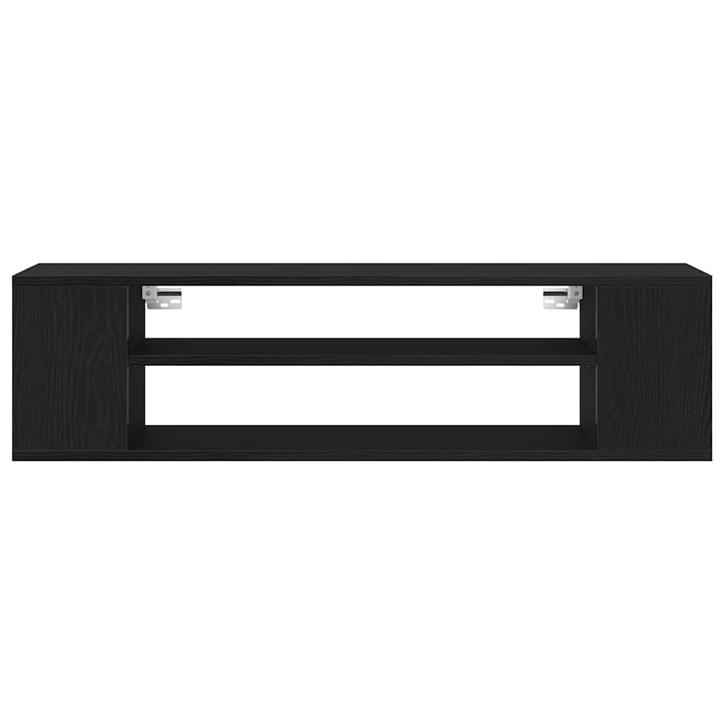 TV-Schränk Schwarz Eichen-Optik 100 x 30 x 26,5 cm