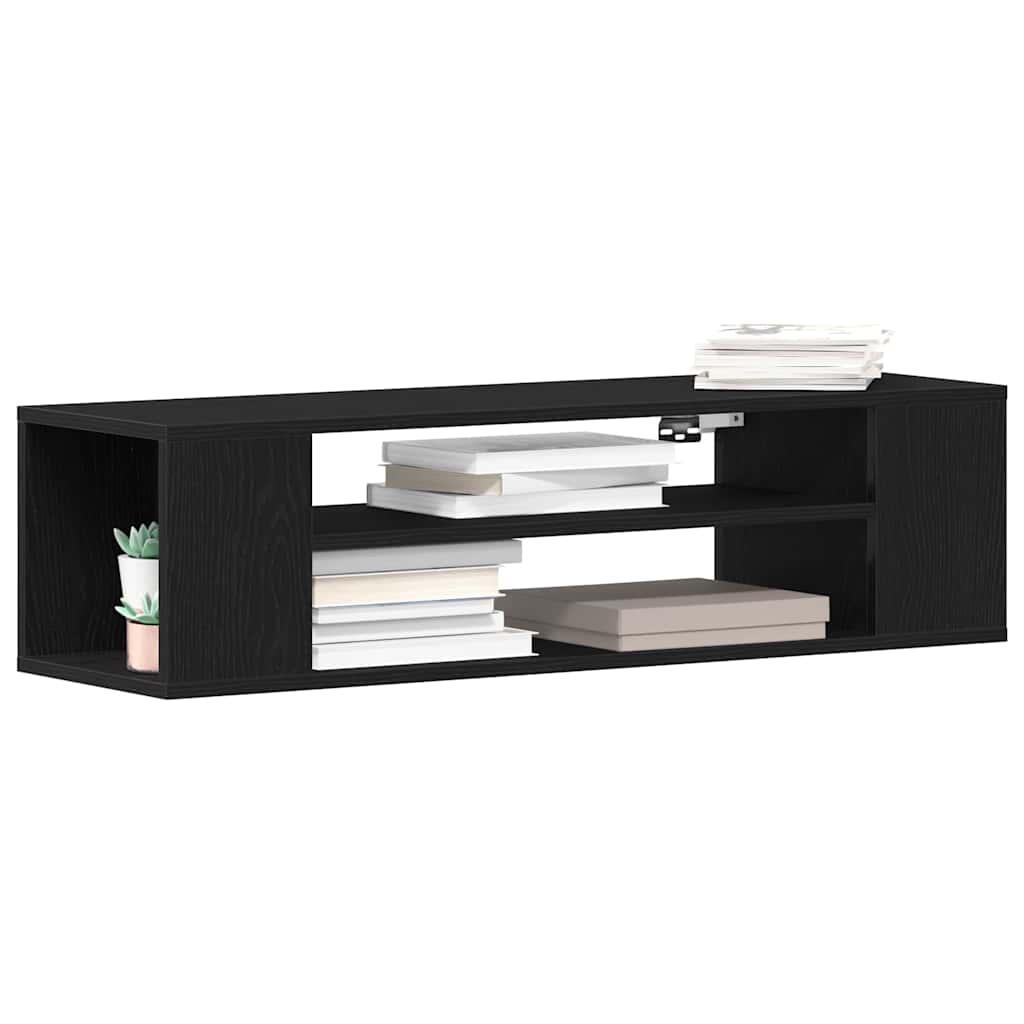 TV-Schränk Schwarz Eichen-Optik 100 x 30 x 26,5 cm