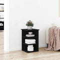 Seitenschrank Schwarz Eichen-Optik 35 x 35 x 55 cm