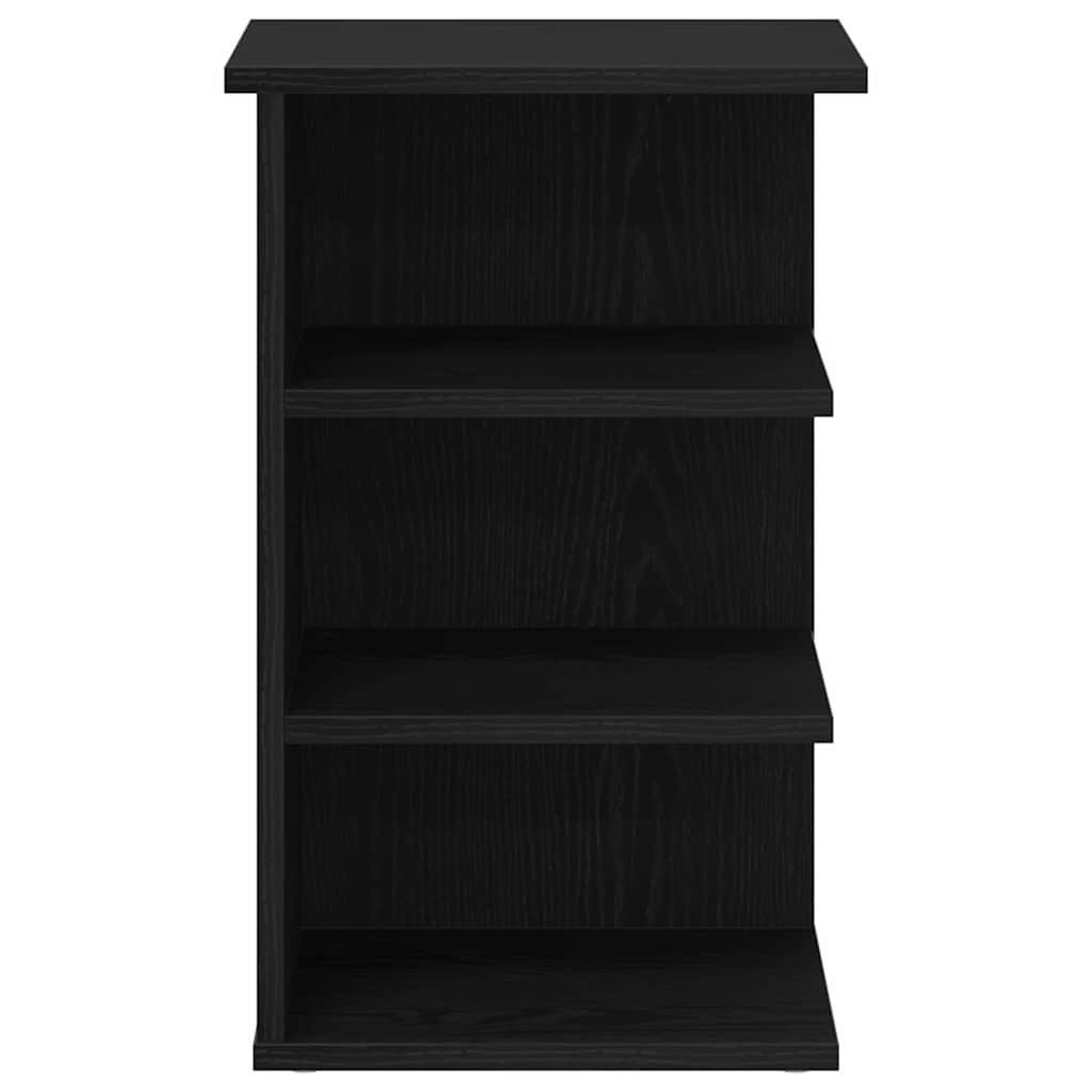 Seitenschrank Schwarz Eichen-Optik 35 x 35 x 55 cm