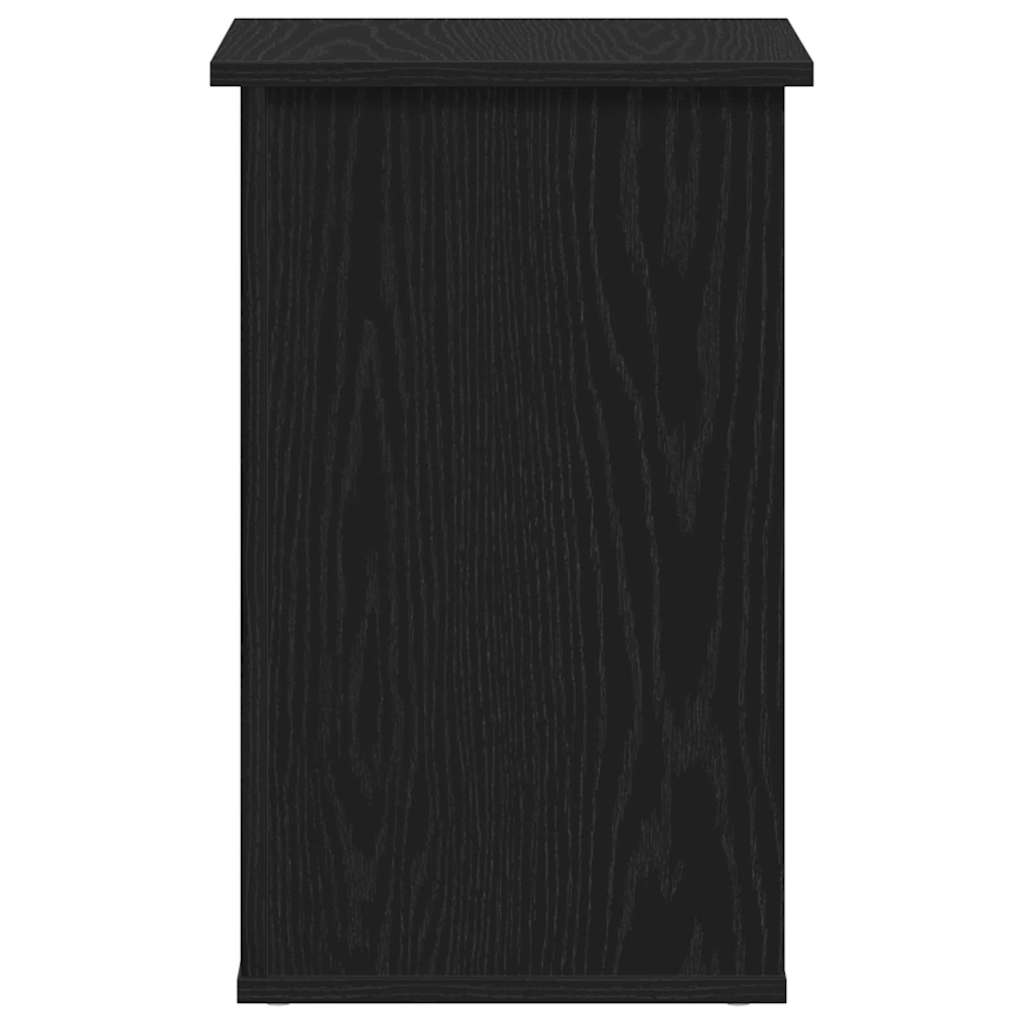 Seitenschrank Schwarz Eichen-Optik 35 x 35 x 55 cm