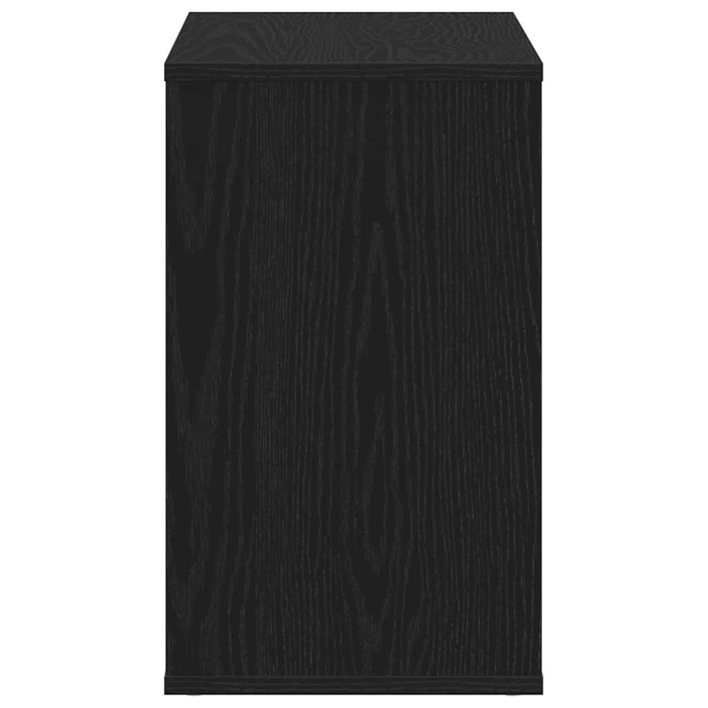 Sideboard Schwarz Eichen-Optik 60 x 30 x 50 cm Holzwerkstoff