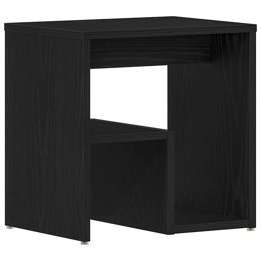 Nachttisch Schwarz Eichen-Optik 40 x 30 x 40 cm Holzwerkstoff
