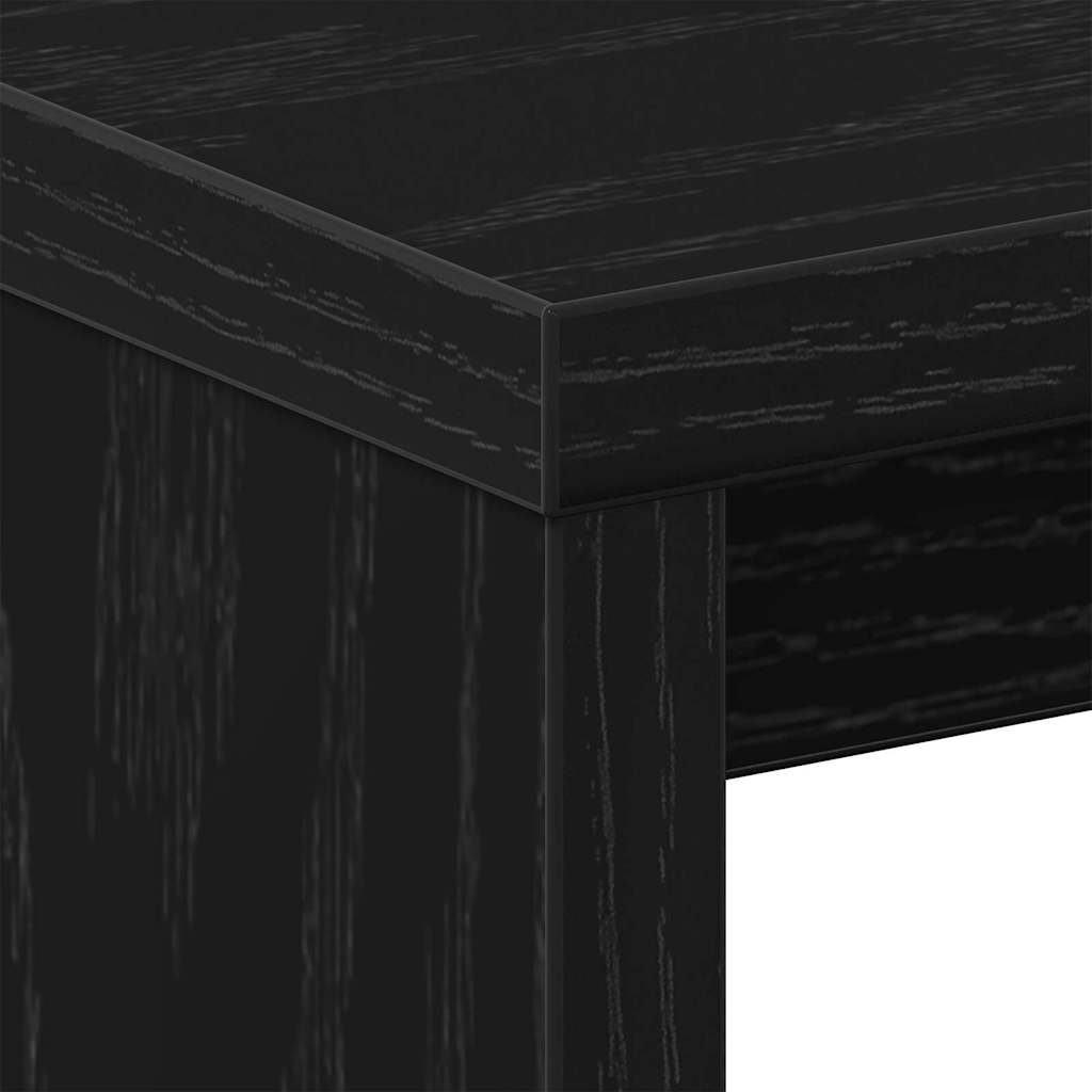 Nachttisch 2 pcs Schwarz Eichen-Optik 40 x 30 x 40 cm