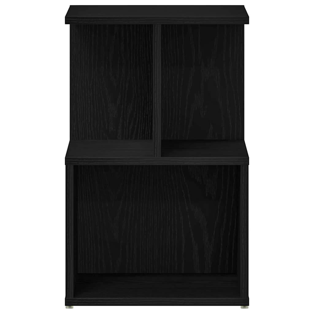 Nachttisch 2 pcs Schwarz Eichen-Optik 35 x 35 x 55 cm