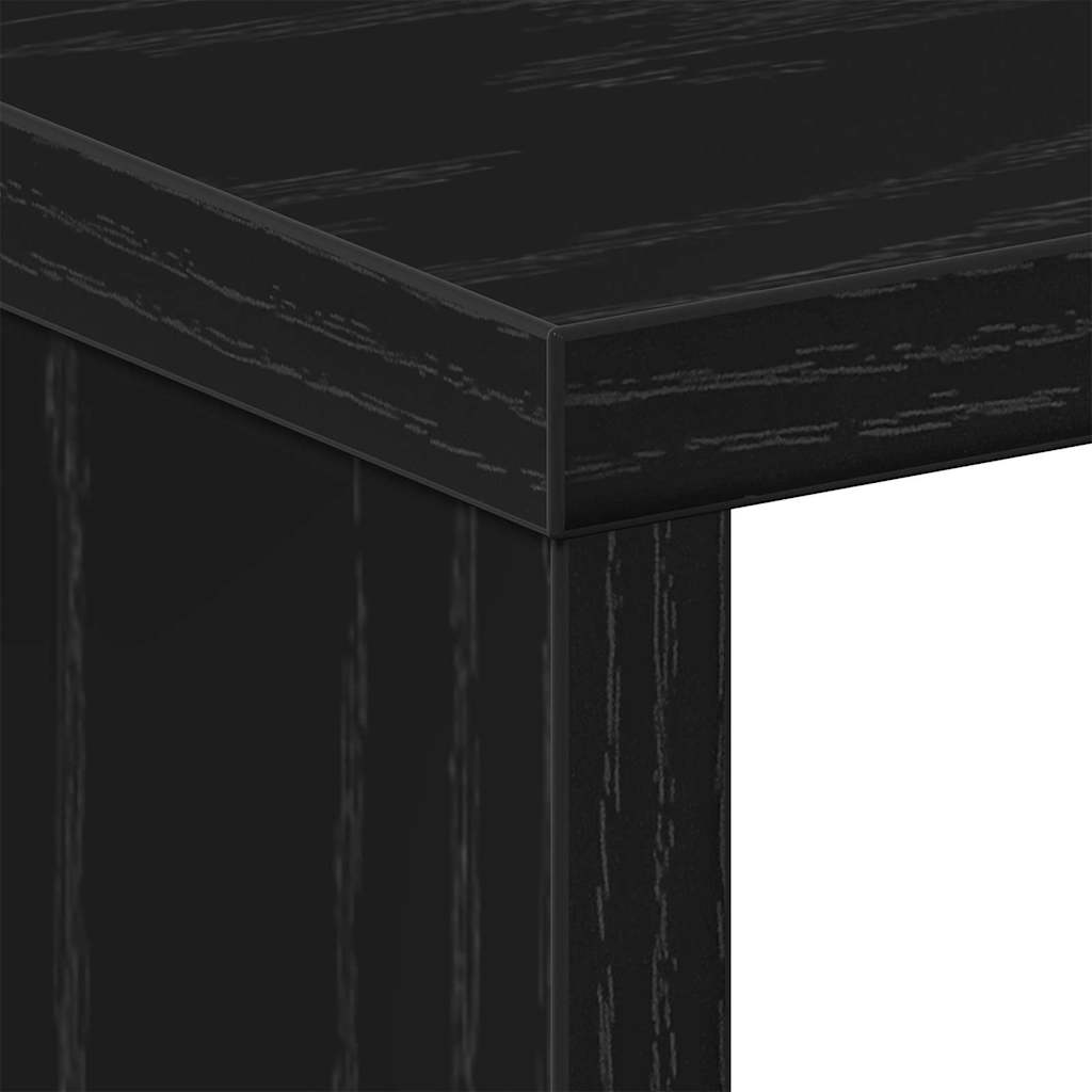Nachttisch 2 pcs Schwarz Eichen-Optik 50 x 30 x 51,5 cm