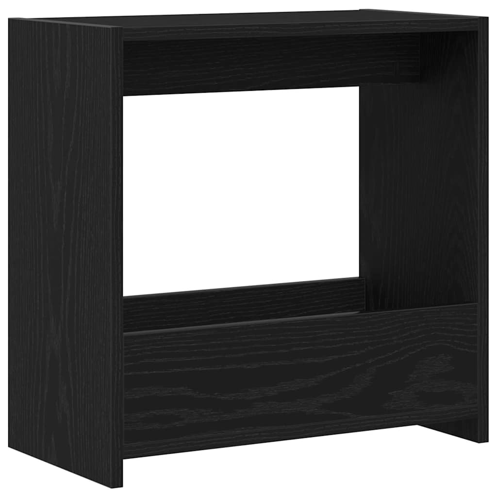 Beistelltisch Schwarz Eichen-Optik 50 x 26 x 50 cm
