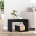 Beistelltisch Schwarz Eichen-Optik 59 x 36 x 38 cm