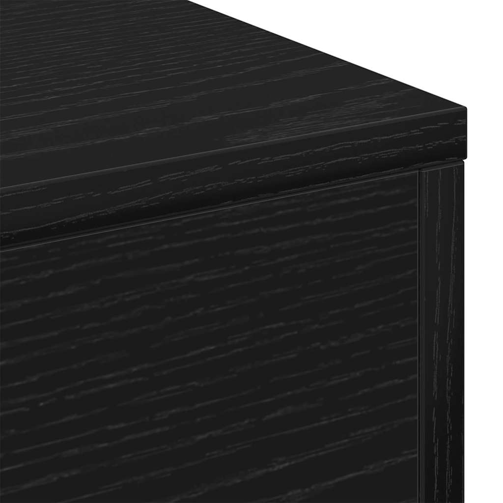 Couchtisch Schwarz Eichen-Optik 96 x 50 x 45 cm Holzwerkstoff