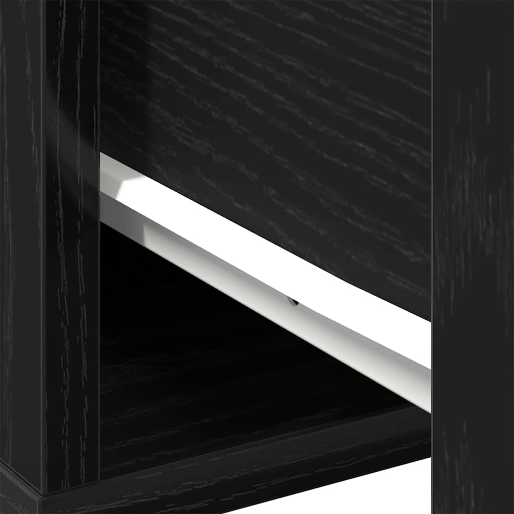 Couchtisch Schwarz Eichen-Optik 60 x 60 x 38 cm Holzwerkstoff