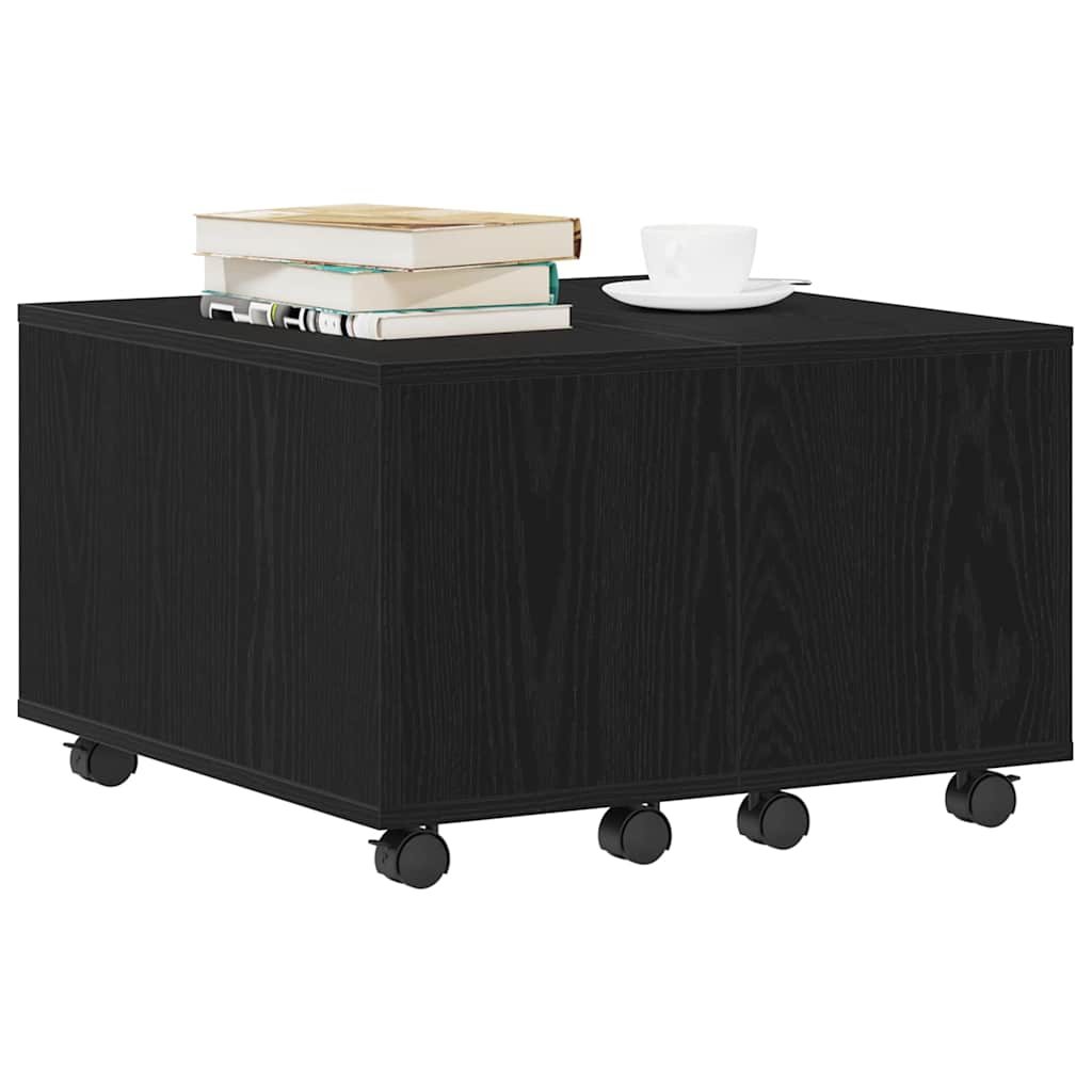 Couchtisch Schwarz Eichen-Optik 60 x 60 x 38 cm Holzwerkstoff
