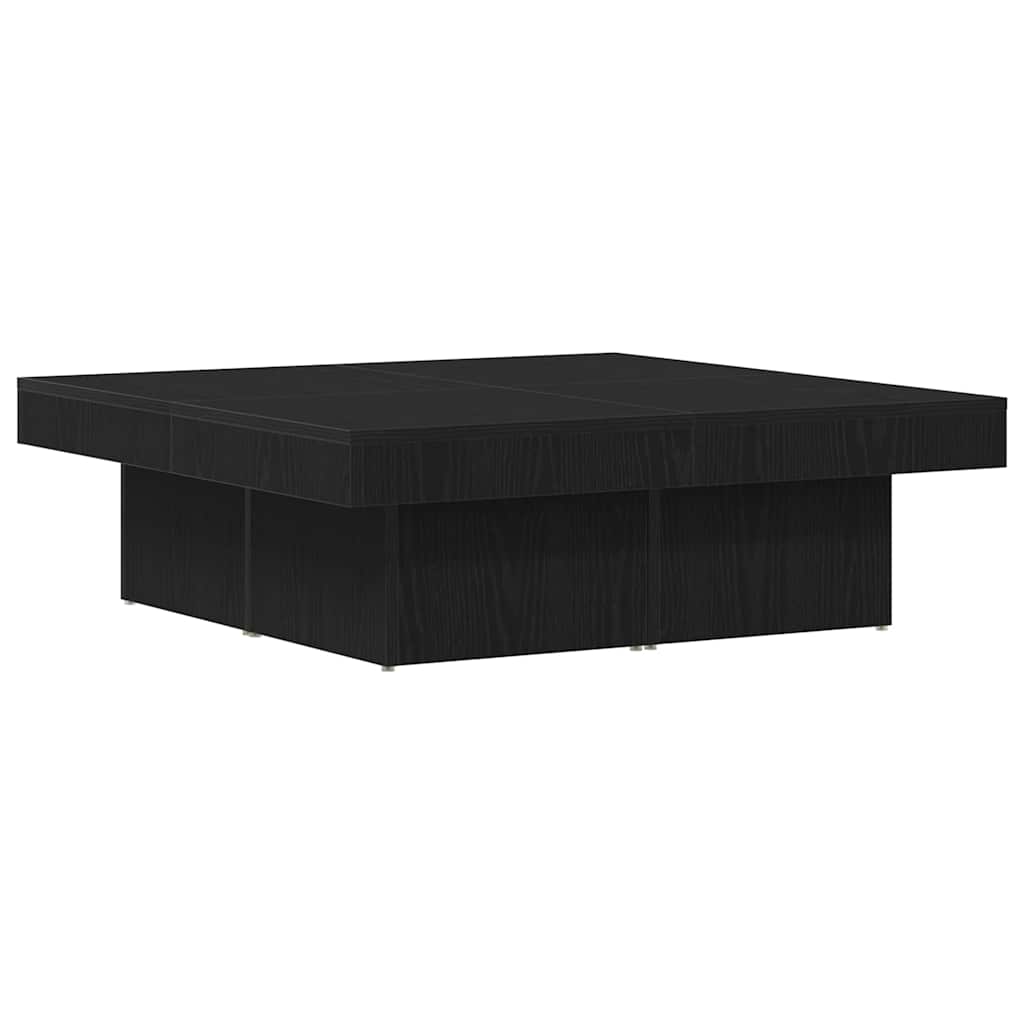 Couchtisch Schwarz Eichen-Optik 90 x 90 x 28 cm Holzwerkstoff