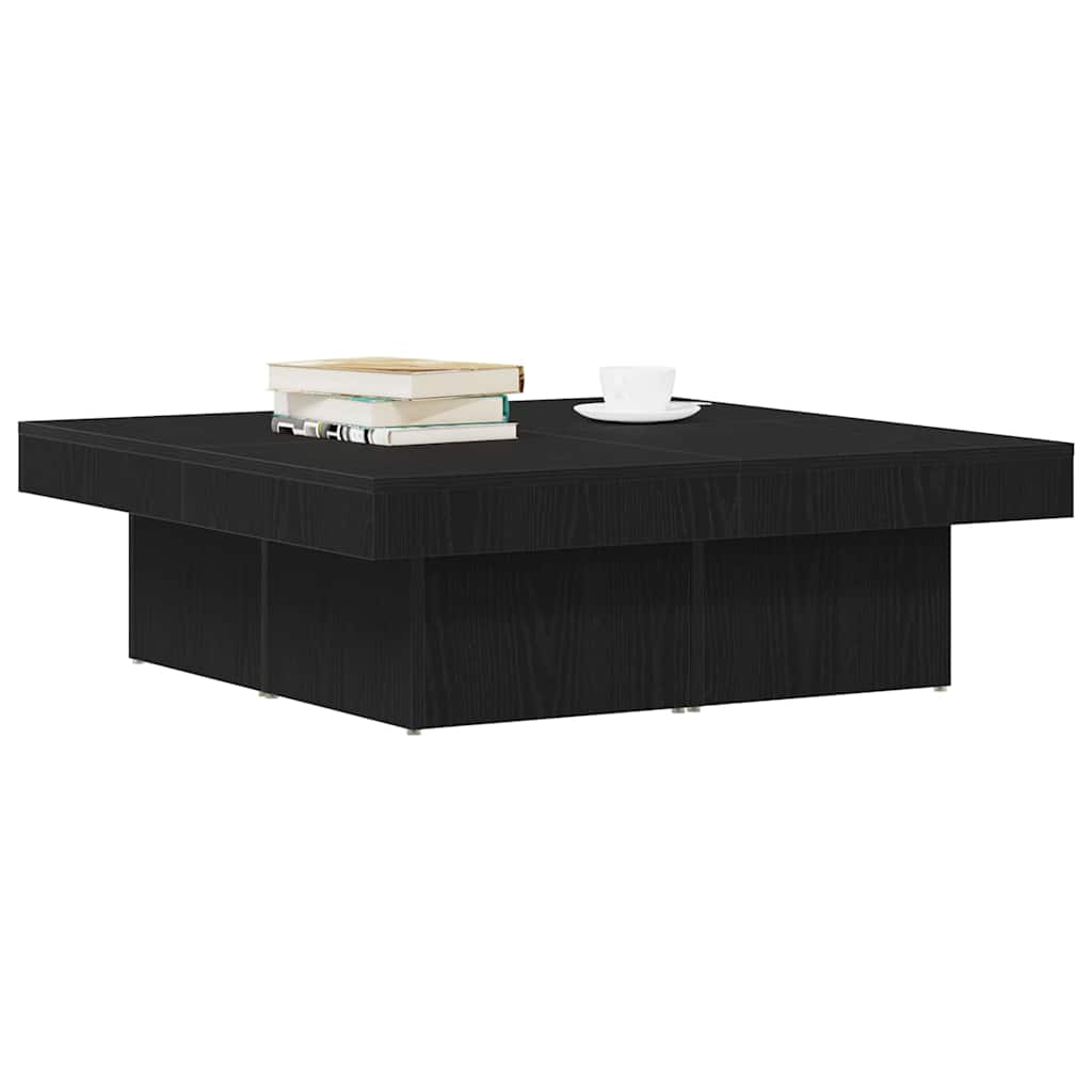 Couchtisch Schwarz Eichen-Optik 90 x 90 x 28 cm Holzwerkstoff