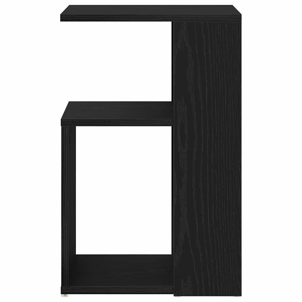 Beistelltisch Schwarz Eichen-Optik 36 x 30 x 56 cm