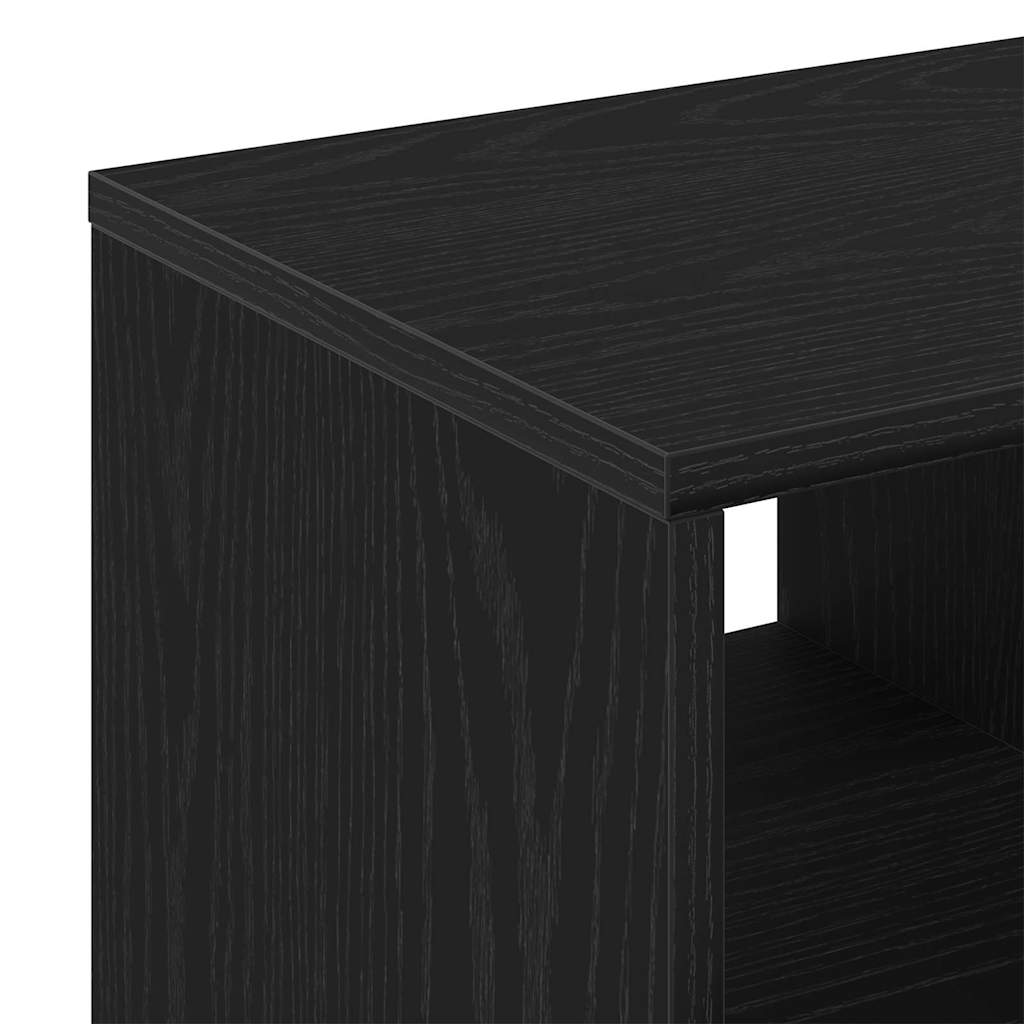 Beistelltisch Schwarz Eichen-Optik 50 x 30 x 50 cm