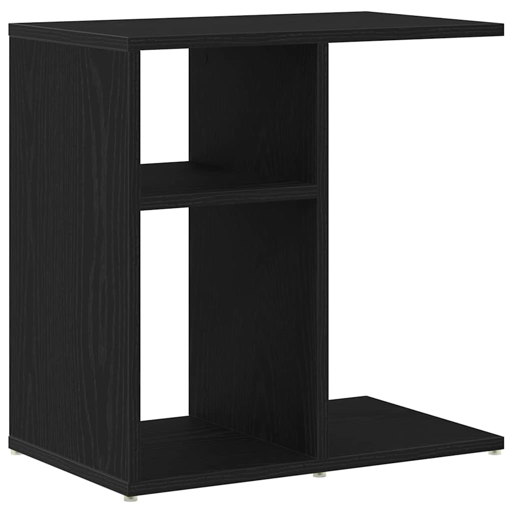 Beistelltisch Schwarz Eichen-Optik 50 x 30 x 50 cm