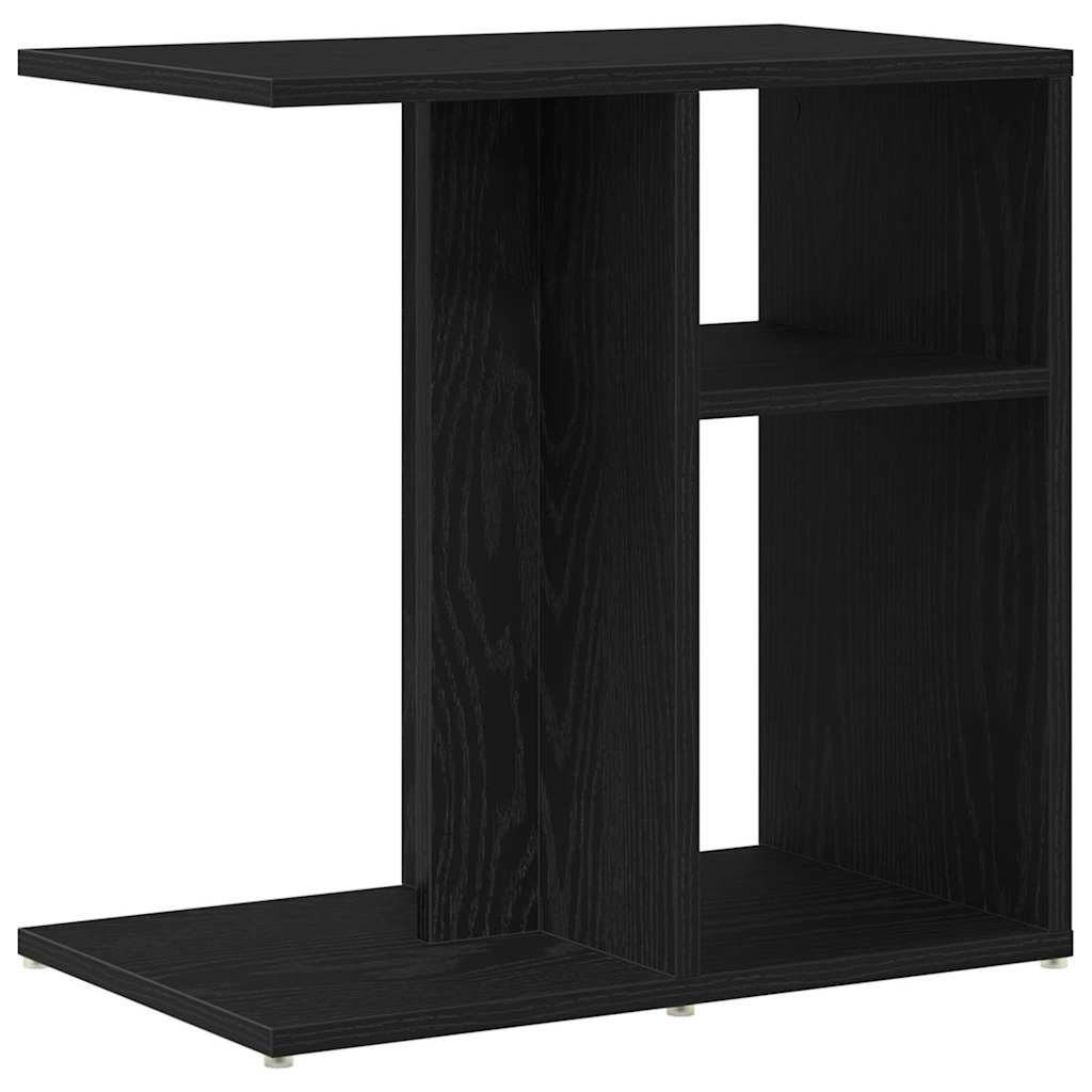Beistelltisch Schwarz Eichen-Optik 50 x 30 x 50 cm