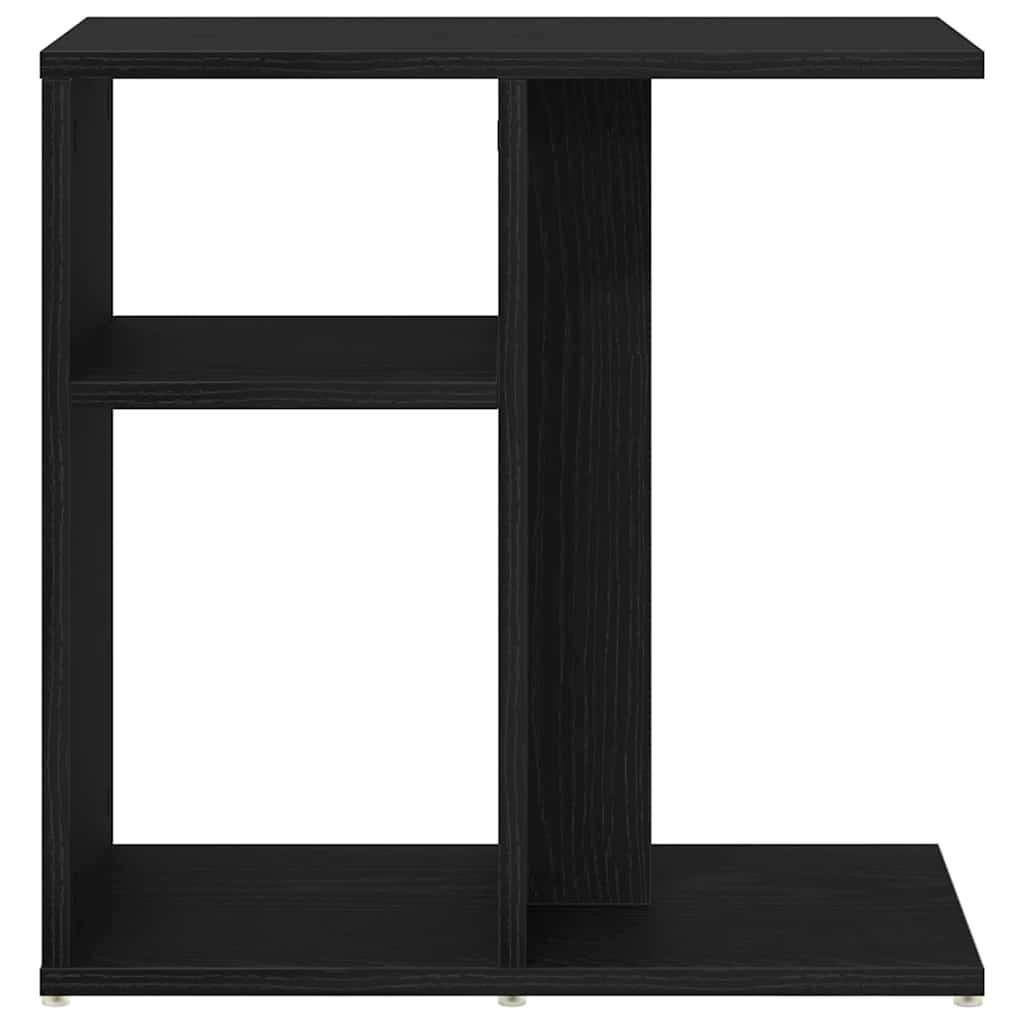 Beistelltisch Schwarz Eichen-Optik 50 x 30 x 50 cm
